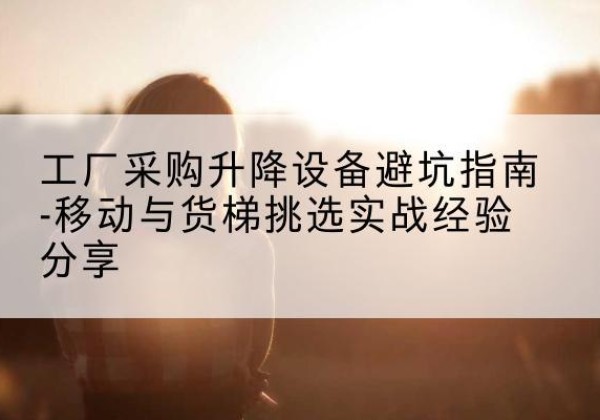 绥棱移动式升降机怎么选-工厂采购升降设备避坑指南-移动与货梯挑选实战经验分享